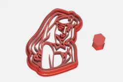 Aurora Princess from Disney Cookie Cutter 3D print model