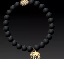 beaded jewellery bracelet 3D print model