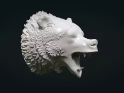 Bear head  3D print model