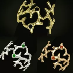 Beauty amorphous ring  3D print model