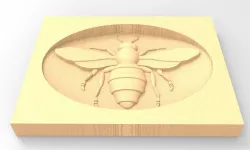 Bee for CNC Hive art Honey Wood Signs and boxes 3D print model