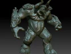 Behemoth Demon Diablo Fanart - 3D Printable 3D print model