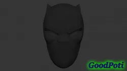  Black Panther Helmet  v1 3D print model