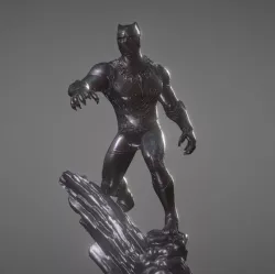 BLACK PANTHER INSPIRITED DIORAMA 3D print model