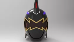 Black Ranger Helmet from Dino Thunder for 3D printing 3D print model