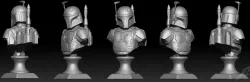 Boba Fett  Bust Fan Art 3D print model