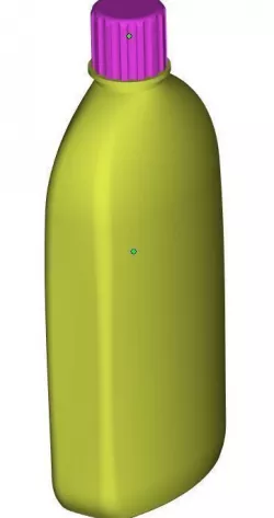 Bottle with lid 3D print model