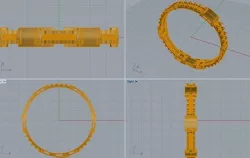 Bracelet With Bolt 3D print model