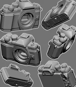 Camera Model- Olympus E-M10 Mark ii - Solid and Hollow 3D print model