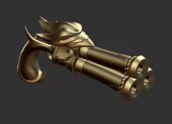 Captain Fortune Miss Fortune Gun  League of Legends  LOL  3D print model
