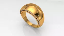 Celectial ring 3D print model