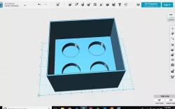 change cup box 3D print model