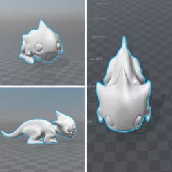 Chibi Zergling 3D print model