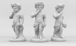 Child Sculpture 3D model 3D print model