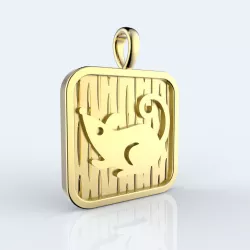 Chinese 12 animals zodiac pendant - Rat 3D print model