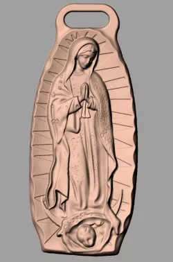 Christianity Jesus Christ Virgin Mary CNC 3D relief model J29 3D print model