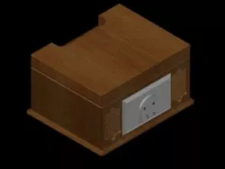 Classic Crosley Record Player - Ghostly Plate