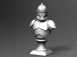 Clone Trooper Phase 1 Bust Fan Art 3D print model