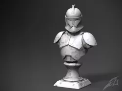 Clone Trooper Phase1 - Classic Bust FanArt 3D print model