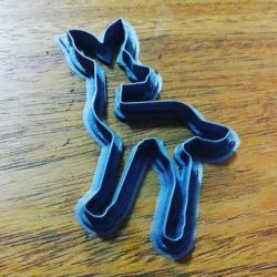 Cookie Cutter Bambi Deer 3D print model