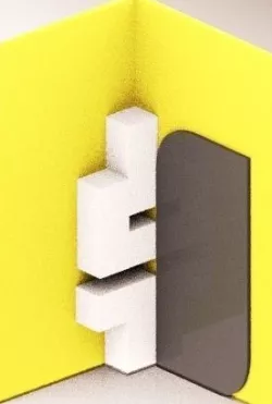 CORNER MIRROR UNIT 3D print model