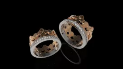 Crown Wedding Ring 3D print model