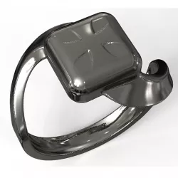 Cubic twisted mens ring  3D print model