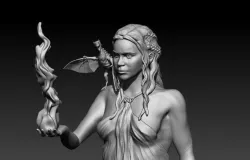 Daenerys Targaryen 3D print model