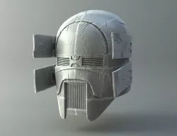 Damaged Sniper helmet - Knights of Ren - Star Wars universe 3D print model