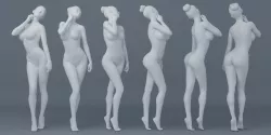 Dancers wear bikini 3D print model