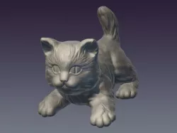 Decorative cat 3D print model 3D print model