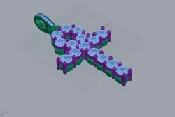 Diamond ankh pendant  3D print model