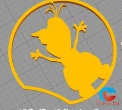 Disney Frozen Inspired Mouse Ear - Olaf Style Snowman 3D print model