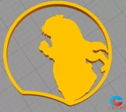 Disney Inspired Mouse Ears - Beast and Belle Dancing  3D print model