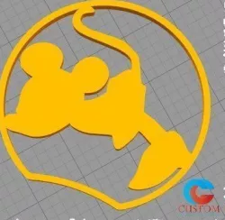 Disney Inspired Mouse Ears - Kissing Minnie 3D print model 3D print model