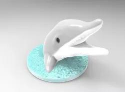 Dolphin Key Holder 3D print model