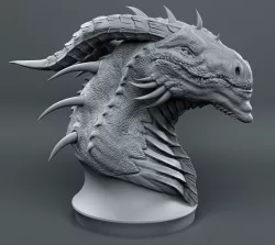 Dragon Head Sketch 3D print model