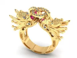 Dragon Ring Creative 3D print model