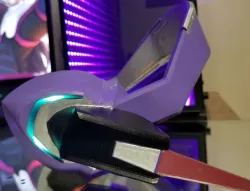 Dva LED Headset Cosplay Prop 3D print model