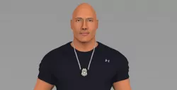 Dwayne Johnson Fast and Furious ready for full color 3D printing 3D print model