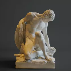 Dying Gladiator - Musee du Louvre Reality Capture 3D print model