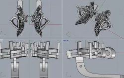 Earring Spring 3D print model
