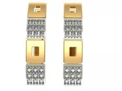 Earrings squares 3D print model