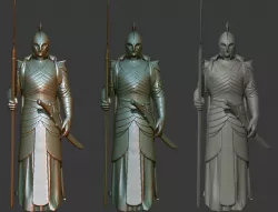 Elf Warrior - Lord Of The Rings 3D Printable 3D print model