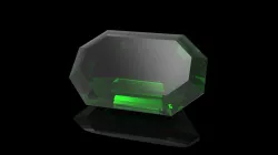 Emerald Shape Gem 3D print model