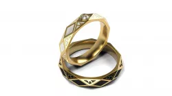 Enamel Wedding set 3D print model