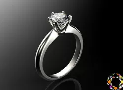 Engagement ring set 0068 3D print model