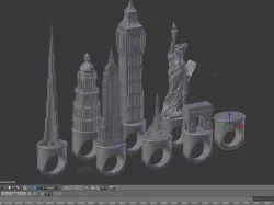 Famous Landmarks - Ring Pack