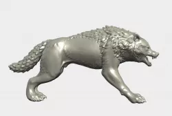 Fantasy Wolf 3D print model