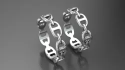 Fashion ring 3D print model
